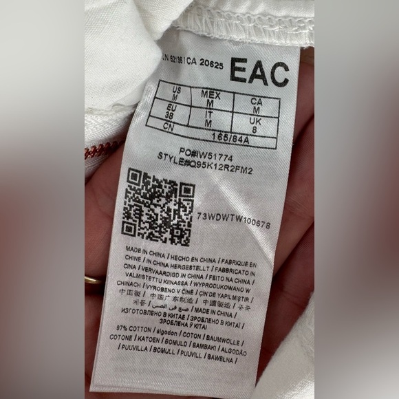 Guess Women's White Denim Mini Dress Rose Gold Zip Closure - Picture 16 of 16